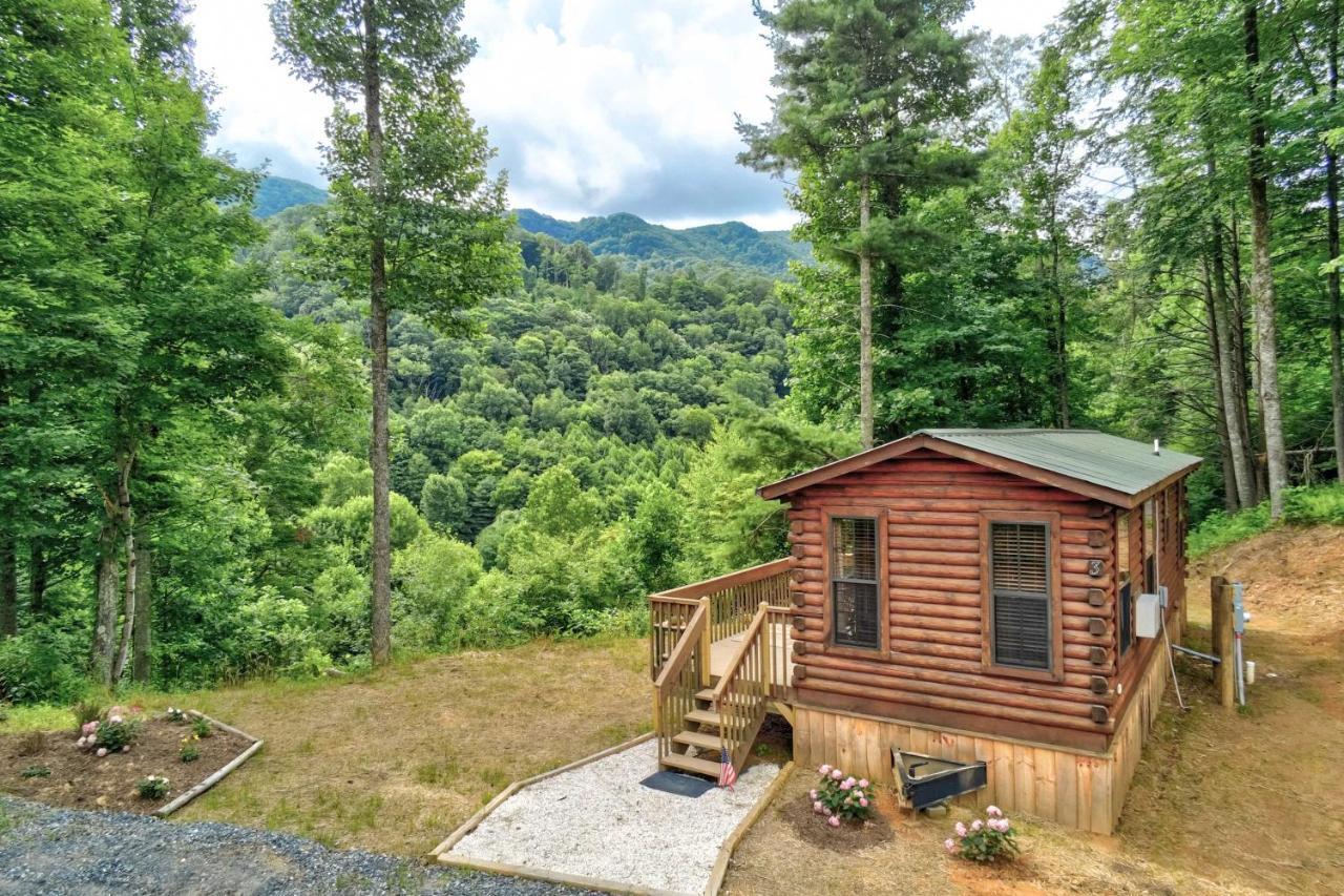 Quaint Log Cabin With Views Near West Jefferson Warrensville Kültér fotó