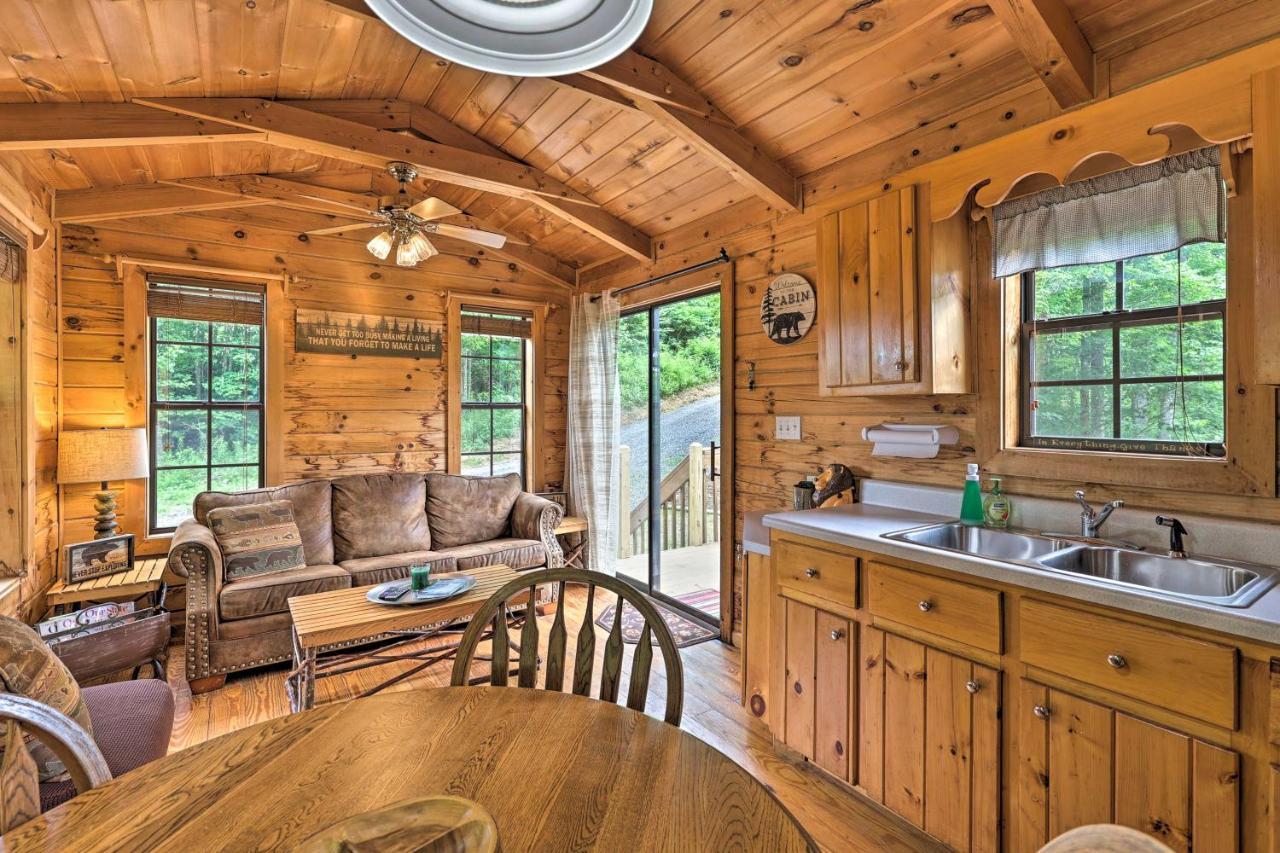 Quaint Log Cabin With Views Near West Jefferson Warrensville Kültér fotó